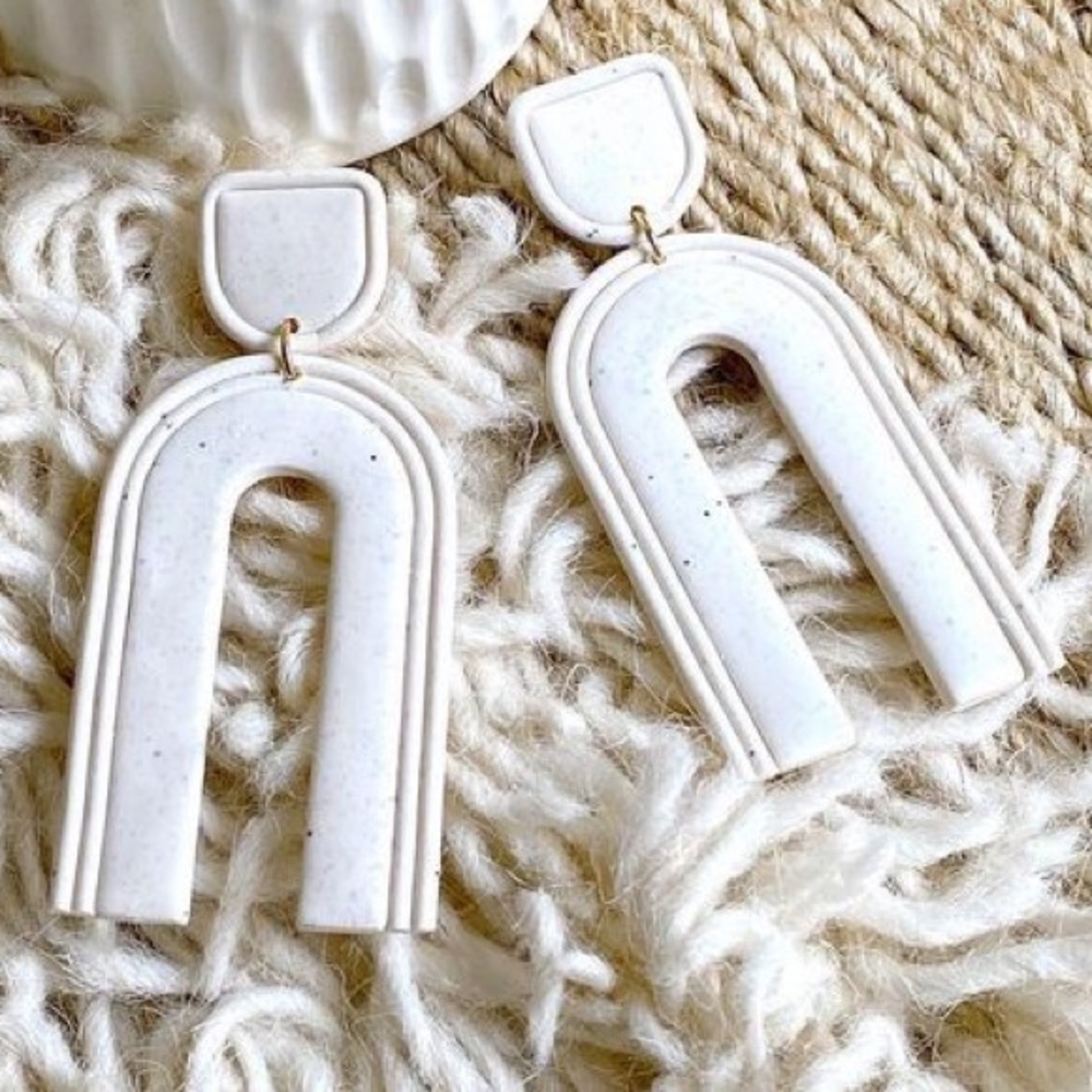 Cotton and Clay Co / Otie Co handmade earrings one of a kind clay earrings